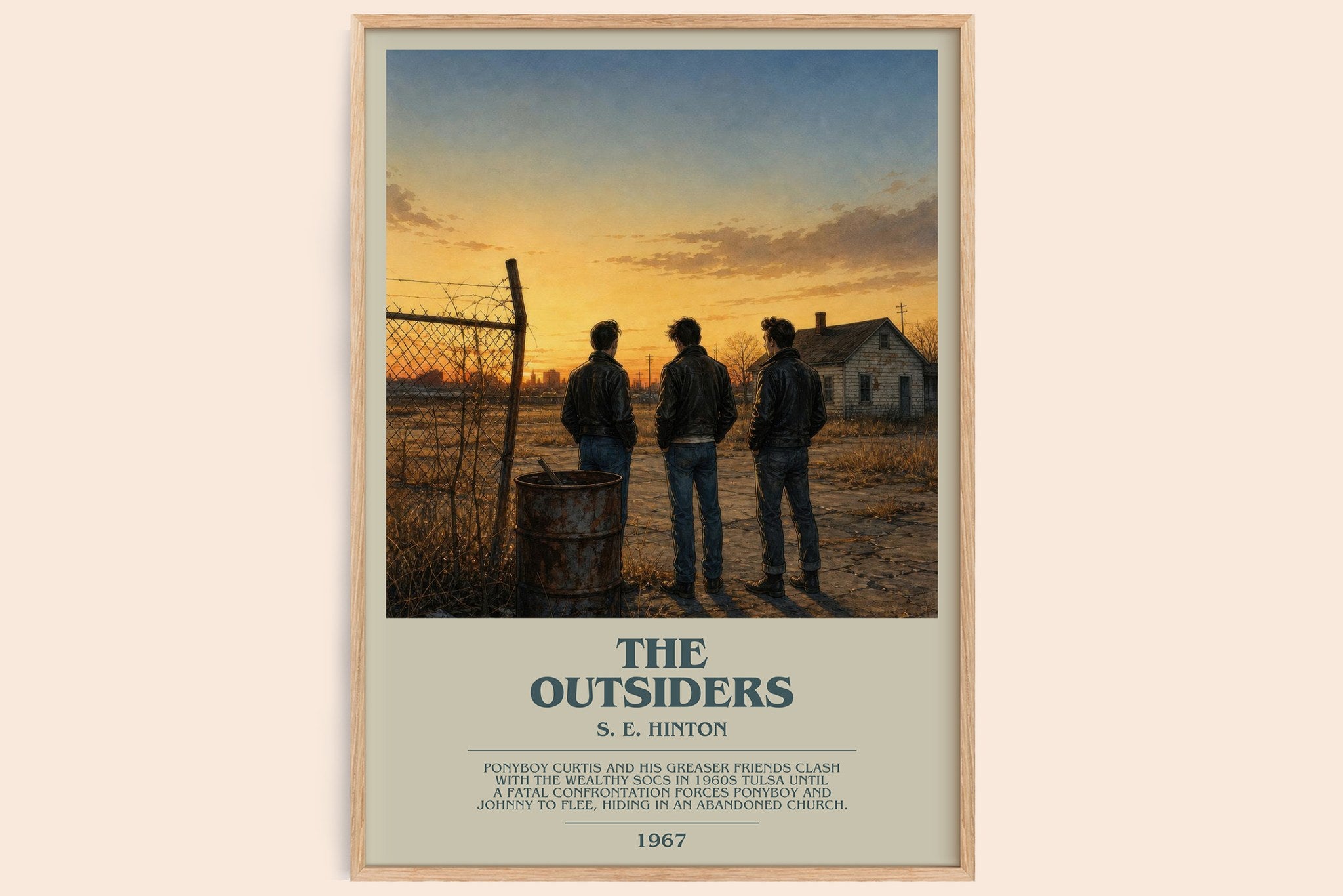 The Outsiders Bookish Wall Art by S. E. Hinton