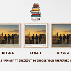 The Outsiders literary print in frame leaning in hallway – young adult wall art