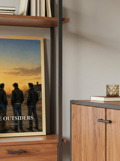 The Outsiders book watercolour illustration paper finish options – matte satin gloss