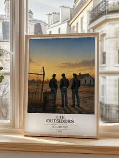 The Outsiders book cover poster colour and style options – S. E. Hinton book art
