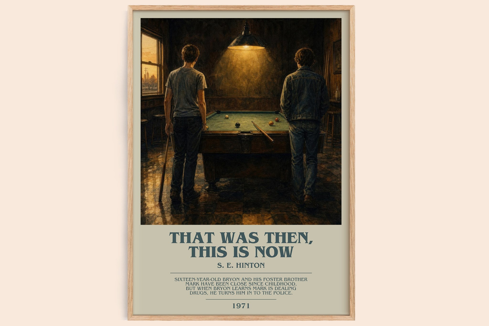 That was then, this is now Bookish Wall Art by S. E. Hinton