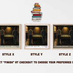 That was then, this is now literary print in frame leaning in hallway – young adult wall art