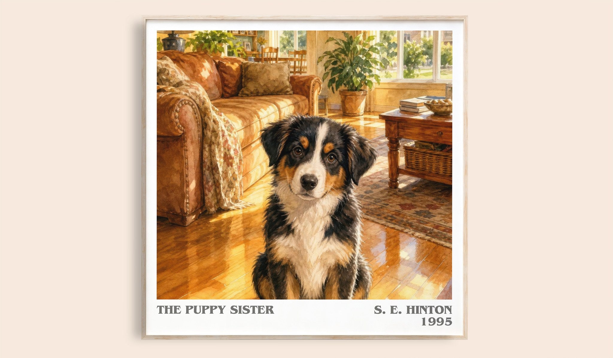 The Puppy Sister Literary Art Print by S. E. Hinton