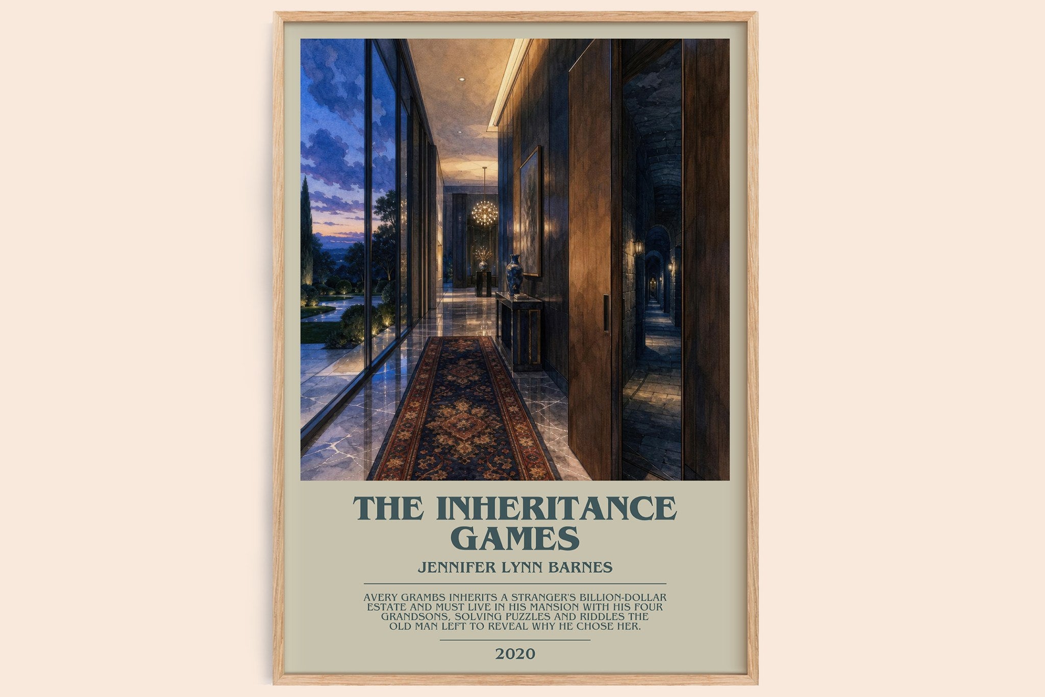 The Inheritance Games Bookish Wall Art by Jennifer Lynn Barnes