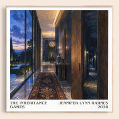 The Inheritance Games literary book poster by Jennifer Lynn Barnes – framed literary art print