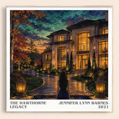 The Hawthorne Legacy literary book poster by Jennifer Lynn Barnes – framed literary art print