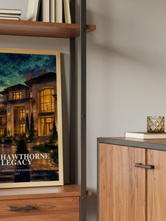 The Hawthorne Legacy book watercolour illustration paper finish options – matte satin gloss