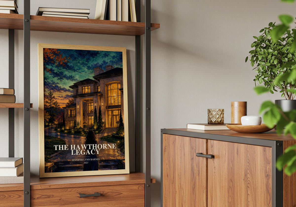 The Hawthorne Legacy book watercolour illustration paper finish options – matte satin gloss