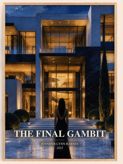 The Final Gambit watercolour book poster by Jennifer Lynn Barnes – framed literary art print