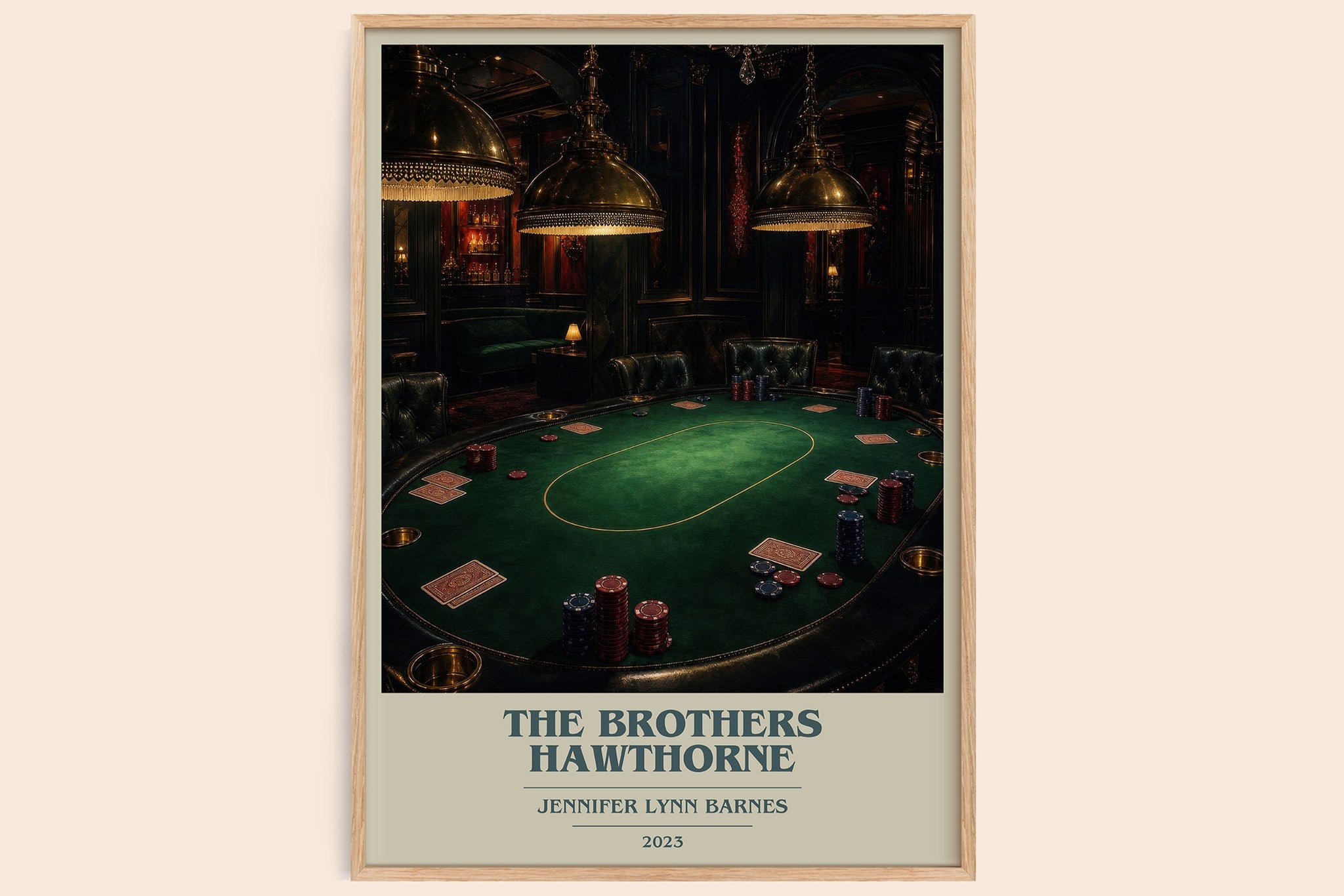 The Brothers Hawthorne Book Cover Poster by Jennifer Lynn Barnes