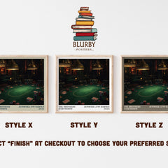 The Brothers Hawthorne literary print in frame leaning in hallway – mystery wall art
