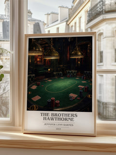 The Brothers Hawthorne book cover poster colour and style options – Jennifer Lynn Barnes book art