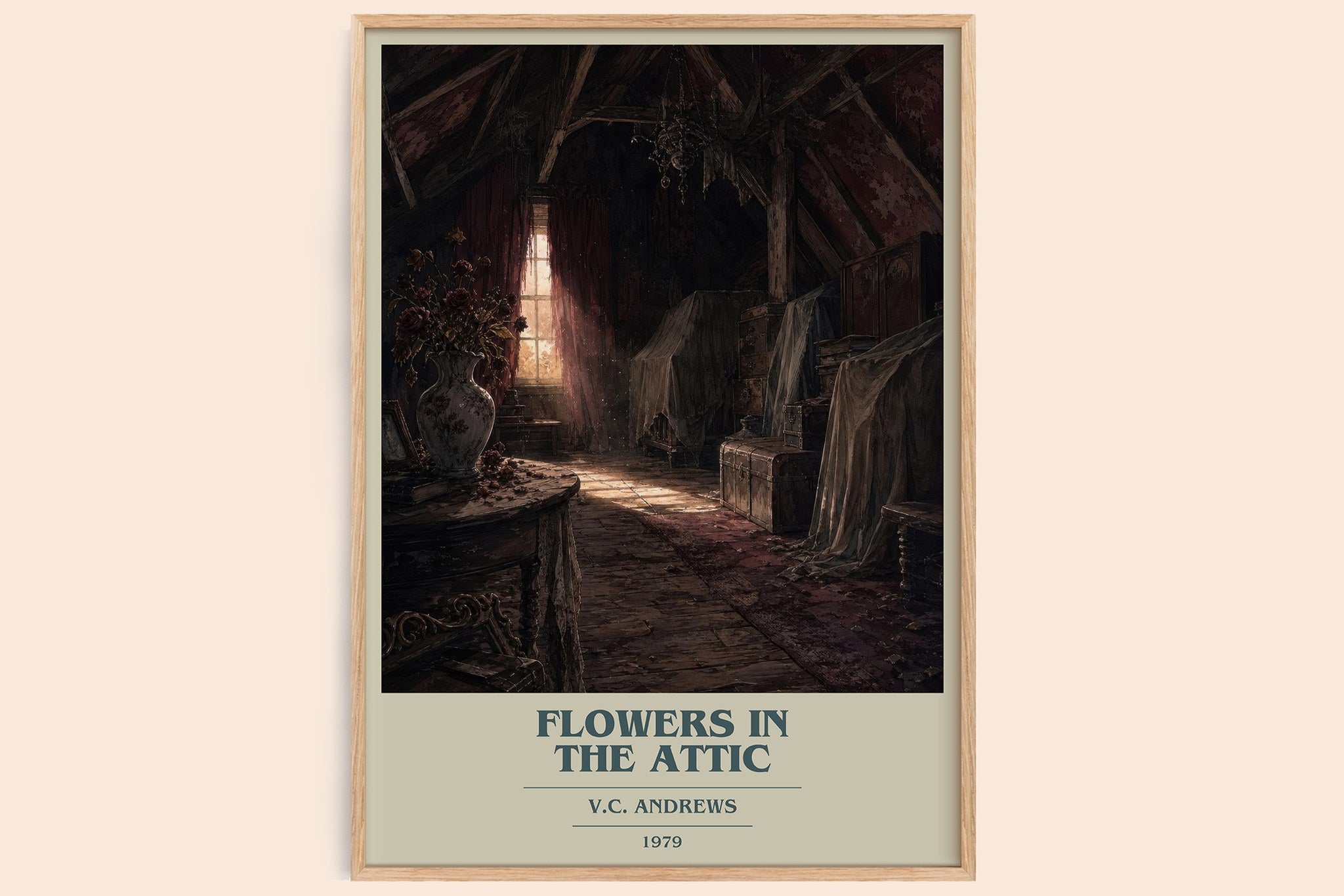 Flowers in the Attic Book Cover Poster by V.C. Andrews