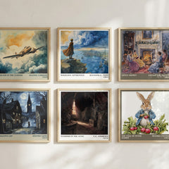 Flowers in the Attic literary art print colour and style options – V.C. Andrews book art