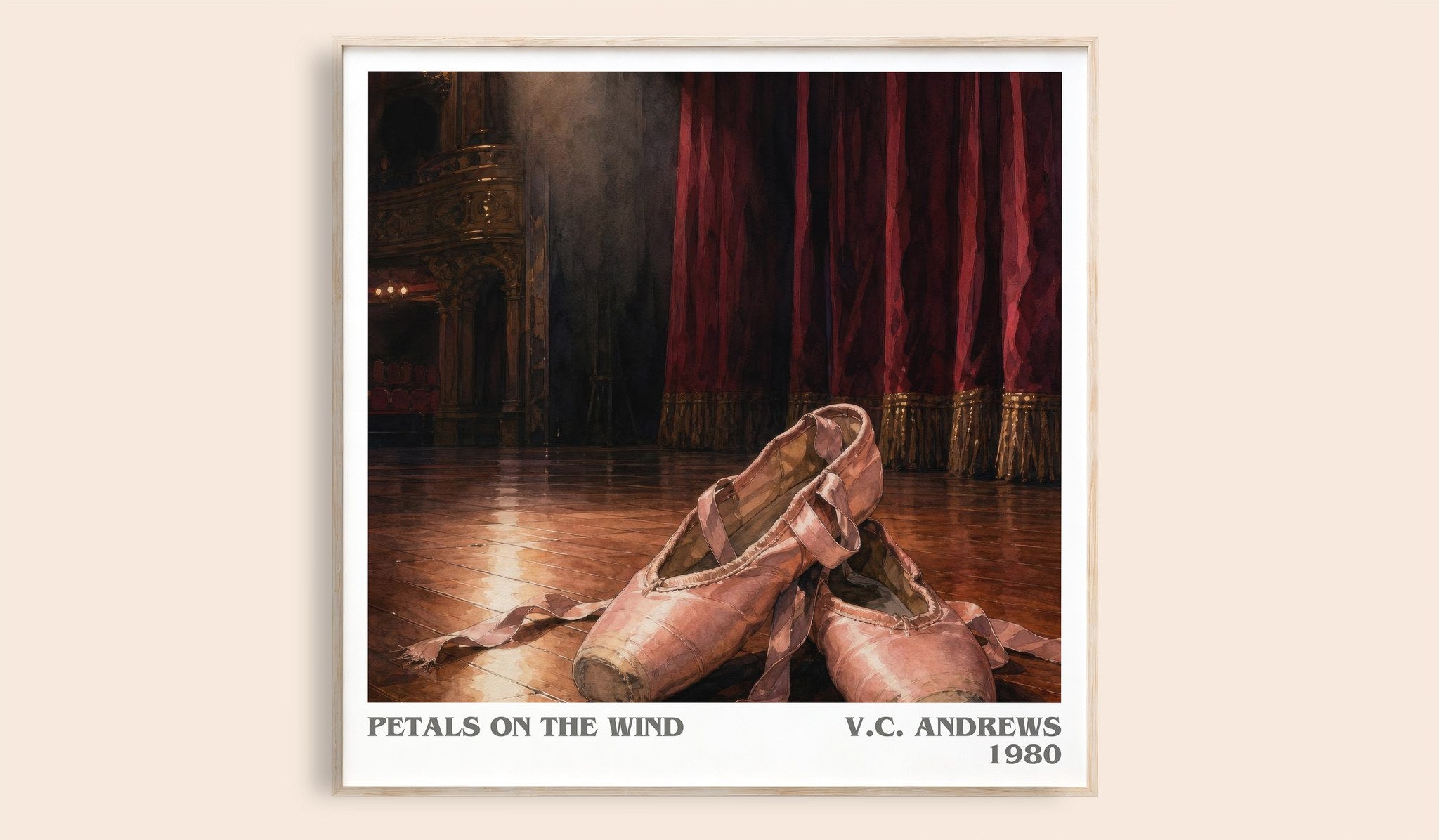 Petals on the Wind Literary Art Print by V.C. Andrews