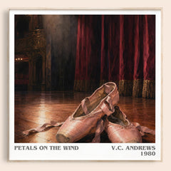 Petals on the Wind literary book poster by V.C. Andrews – framed literary art print