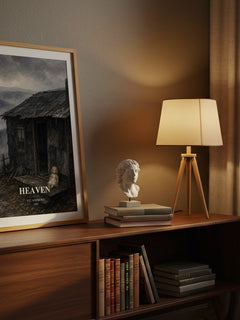 Heaven watercolour print on bookshelf – V.C. Andrews fan gift