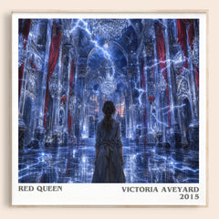 Red Queen literary book poster by Victoria Aveyard – framed literary art print