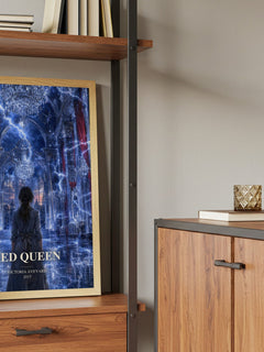 Red Queen book watercolour illustration paper finish options – matte satin gloss