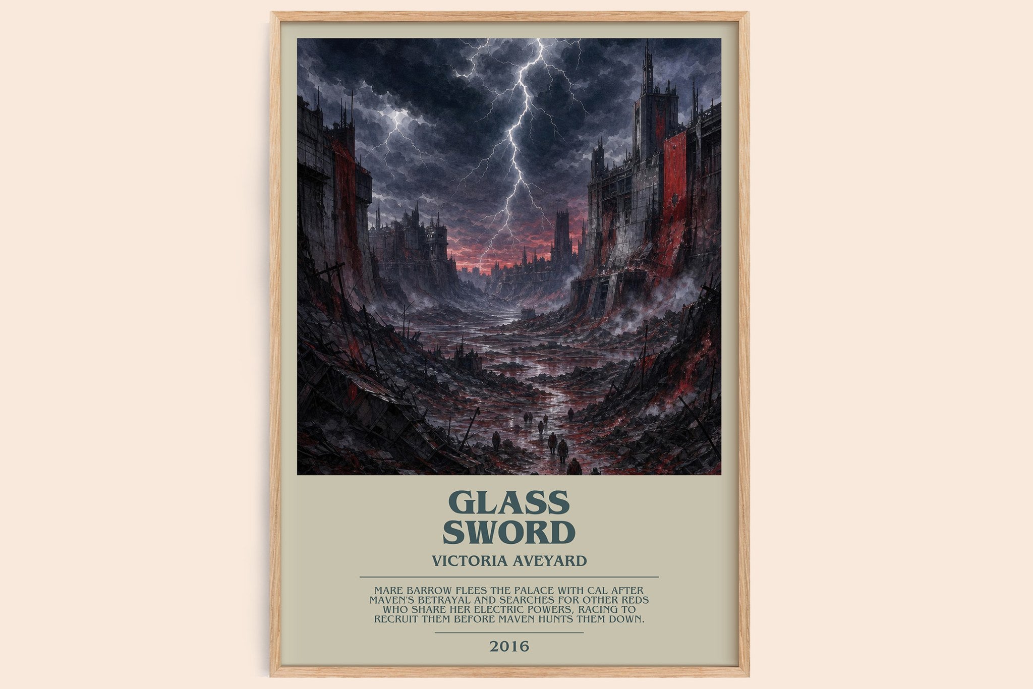 Glass Sword Bookish Wall Art by Victoria Aveyard