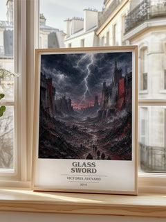 Glass Sword book cover poster colour and style options – Victoria Aveyard book art