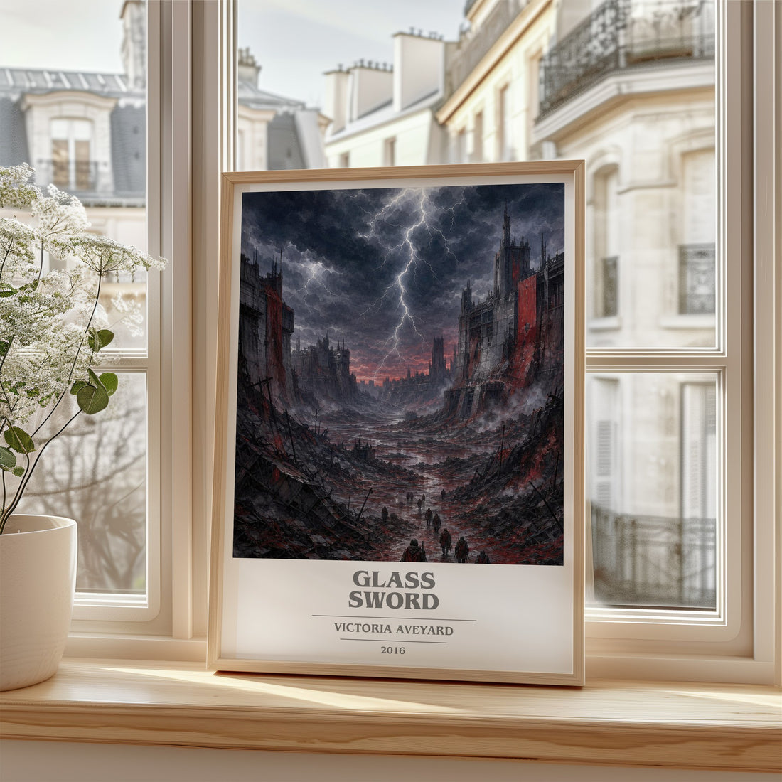 Glass Sword book cover poster colour and style options – Victoria Aveyard book art
