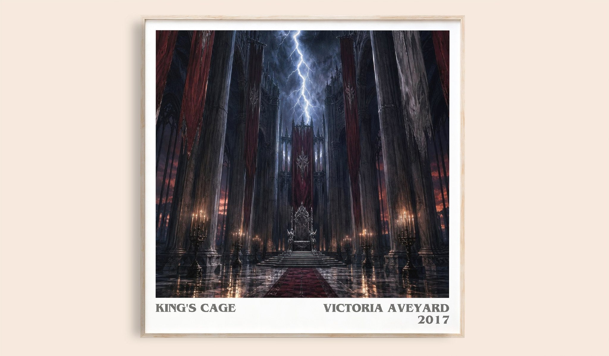 King's Cage Literary Art Print by Victoria Aveyard