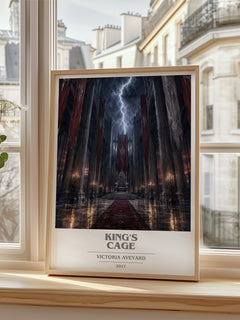 King's Cage book cover poster colour and style options – Victoria Aveyard book art