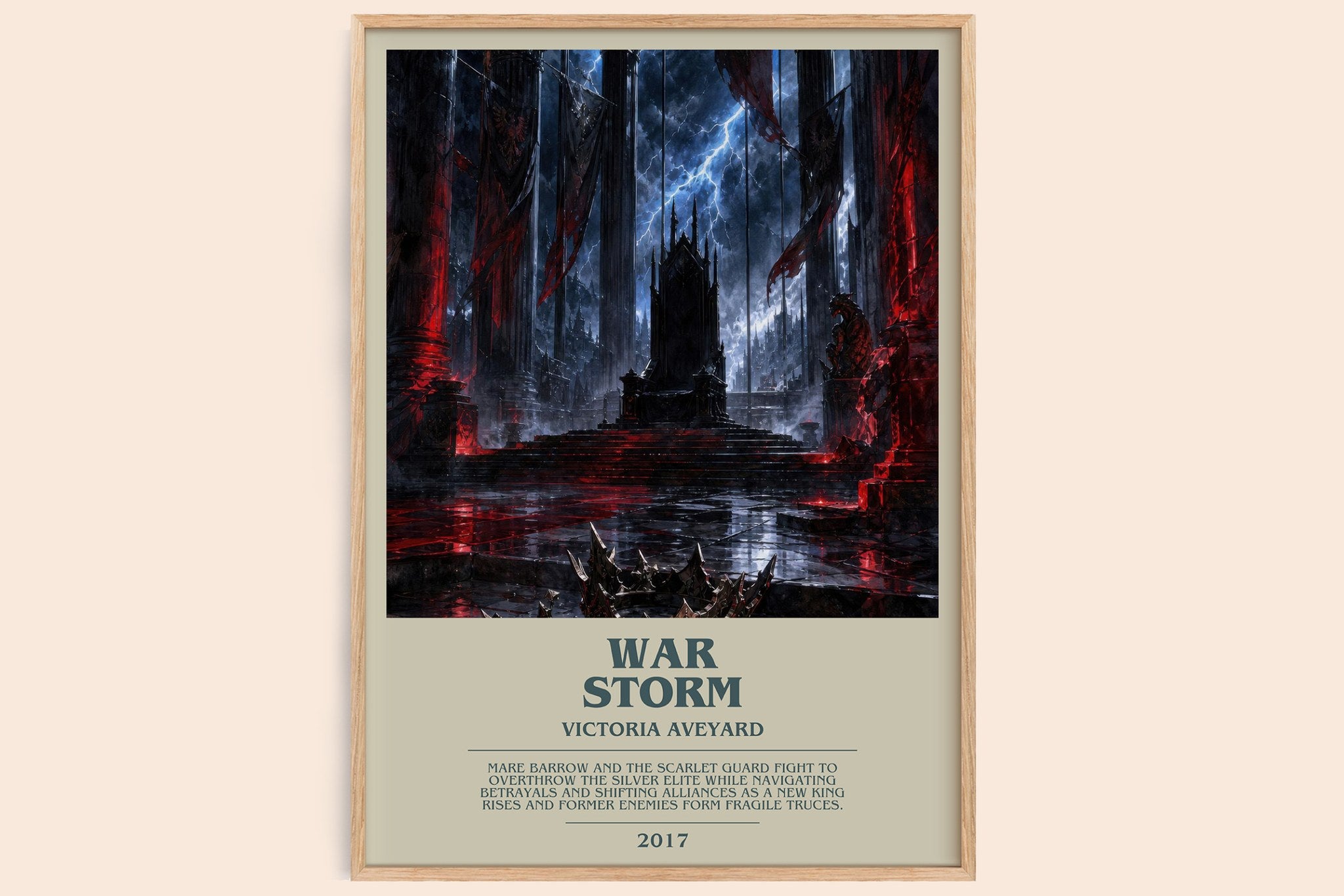 War Storm Bookish Wall Art by Victoria Aveyard