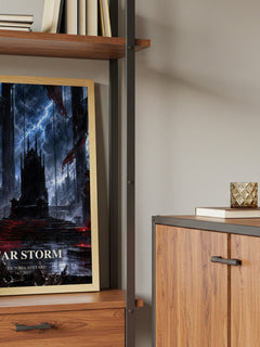 War Storm book watercolour illustration paper finish options – matte satin gloss