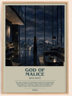 God of Malice Bookish Wall Art by Rina Kent – image 1