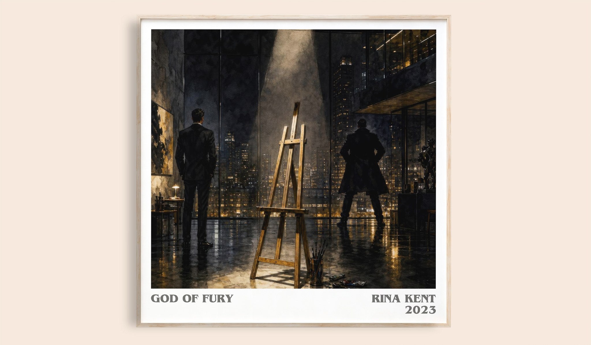 God of Fury Literary Art Print by Rina Kent