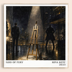 God of Fury literary book poster by Rina Kent – framed literary art print