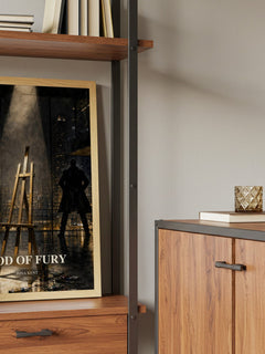 God of Fury book watercolour illustration paper finish options – matte satin gloss