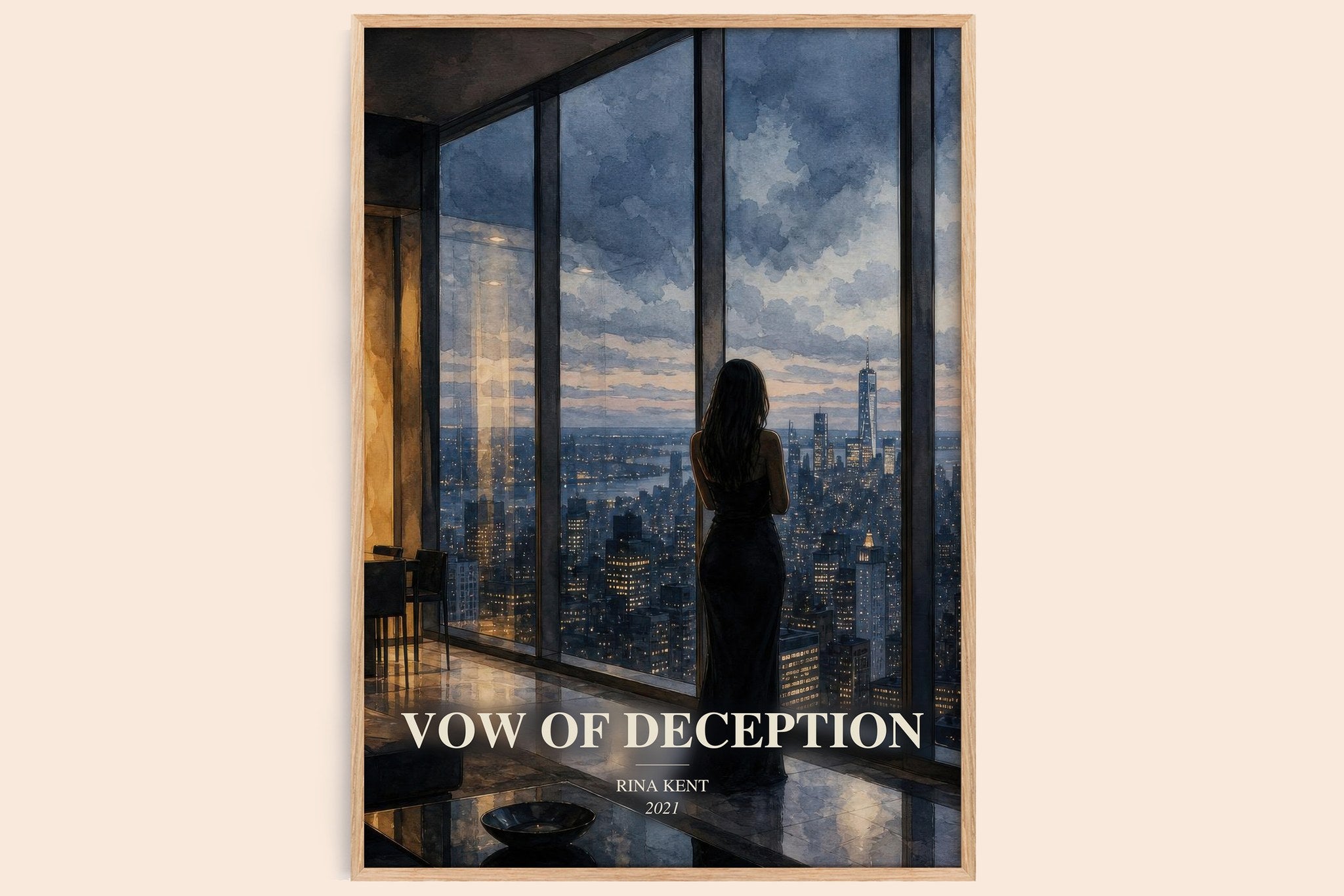 Vow of Deception Book Watercolour Illustration by Rina Kent