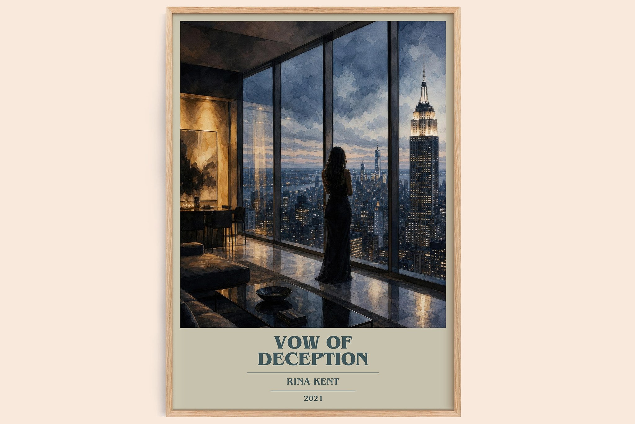 Vow of Deception Book Cover Poster by Rina Kent