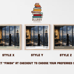 Vow of Deception literary print in frame leaning in hallway – romance wall art