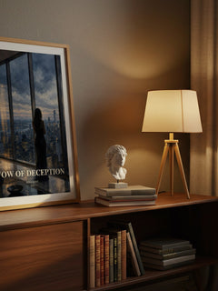 Vow of Deception watercolour print on bookshelf – Rina Kent fan gift