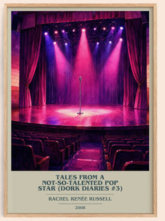 Tales from a Not-so-talented Pop Star (Dork Diaries #3) book cover book poster by Rachel Renée Russell – framed literary art