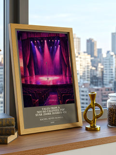 Tales from a Not-so-talented Pop Star (Dork Diaries #3) book cover print framed by window – literary home decor
