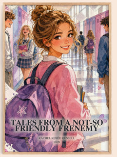 Tales from a Not-So Friendly Frenemy watercolour book poster by Rachel Renée Russell – framed literary art print