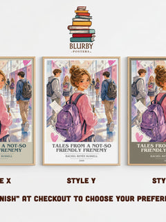 Tales from a Not-So Friendly Frenemy Book Cover Poster by R. Russell – Style X, Y and Z side by side – choose your finish