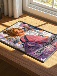 Tales from a Not-So Friendly Frenemy watercolour book poster framed on wall – childrens wall art