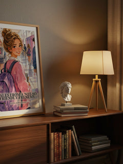 Tales from a Not-So Friendly Frenemy watercolour print on bookshelf – Rachel Renée Russell fan gift