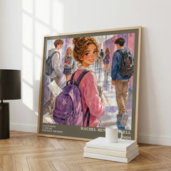 Tales from a Not-So Friendly Frenemy literary print framed by window – literary home decor