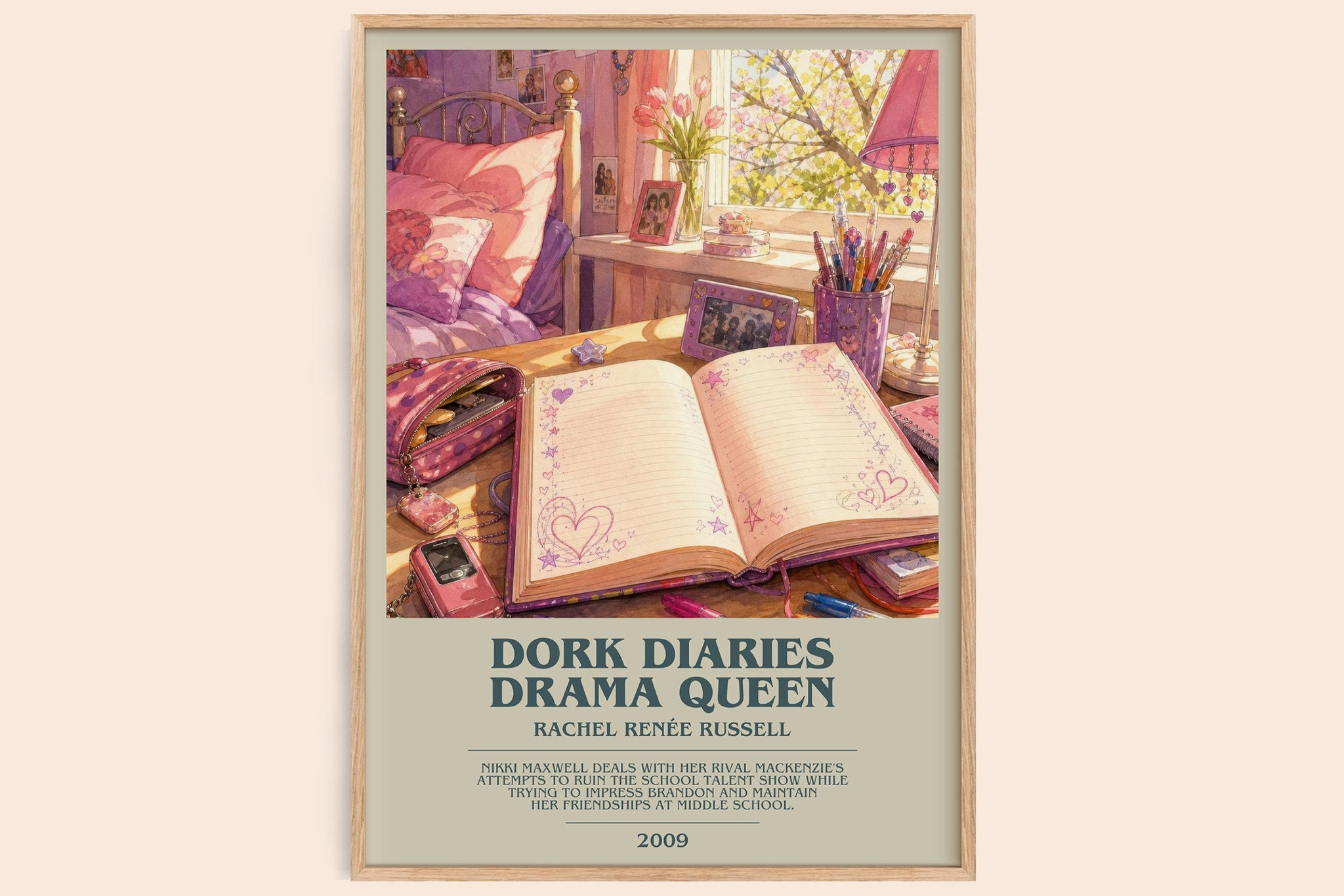 Dork Diaries Drama Queen Bookish Wall Art by Rachel Renée Russell