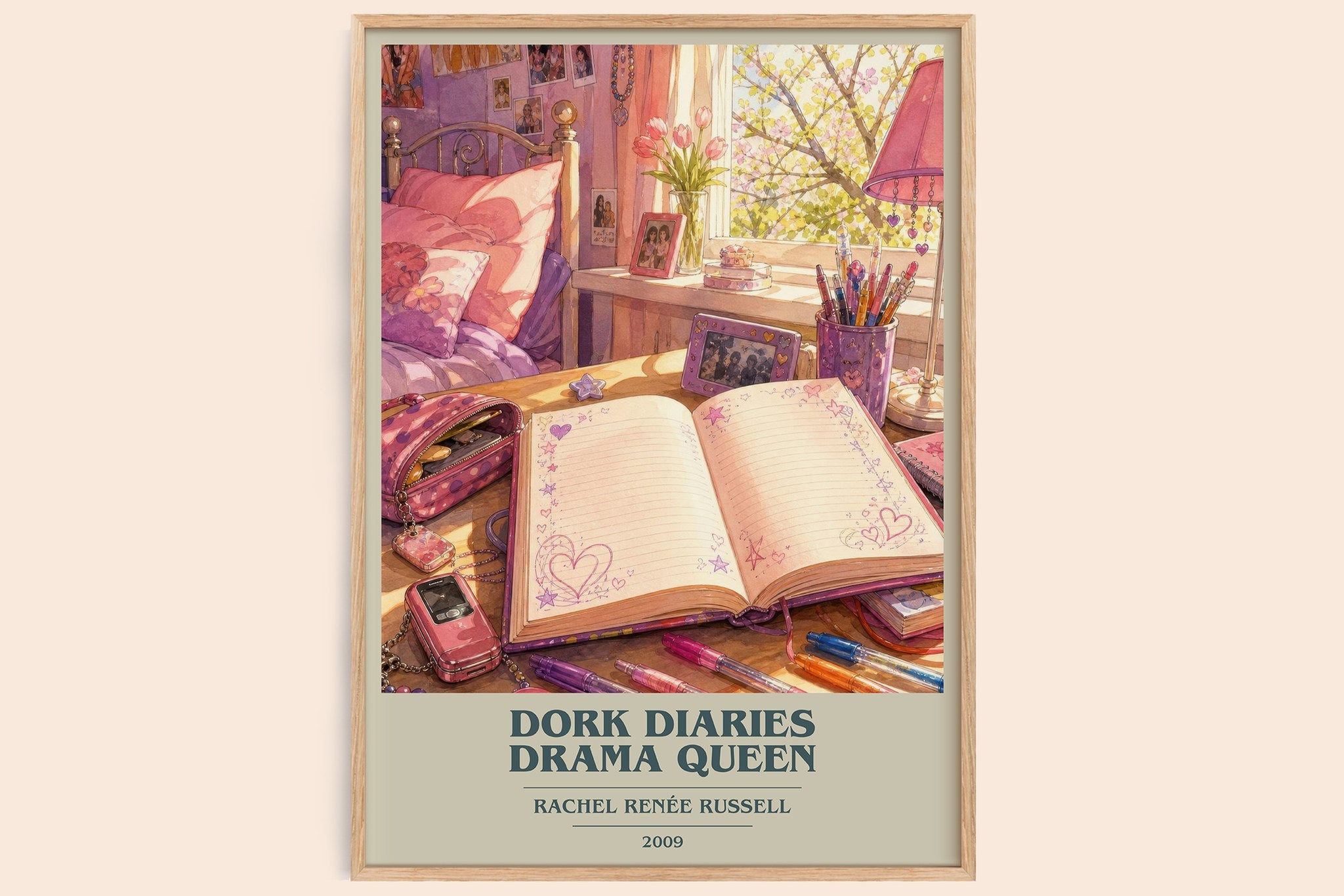 Dork Diaries Drama Queen Book Cover Poster by Rachel Renée Russell