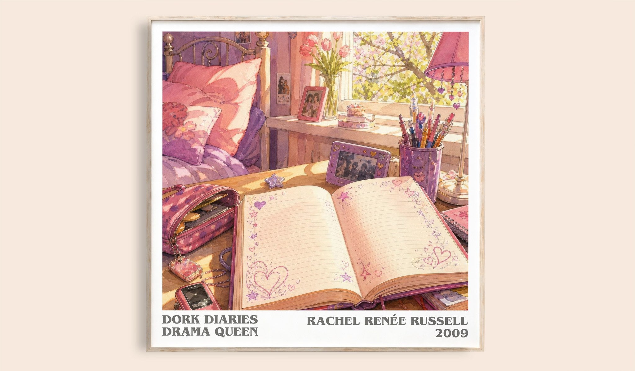 Dork Diaries Drama Queen Literary Art Print by Rachel Renée Russell