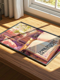 Dork Diaries Drama Queen watercolour book poster framed on wall – childrens wall art