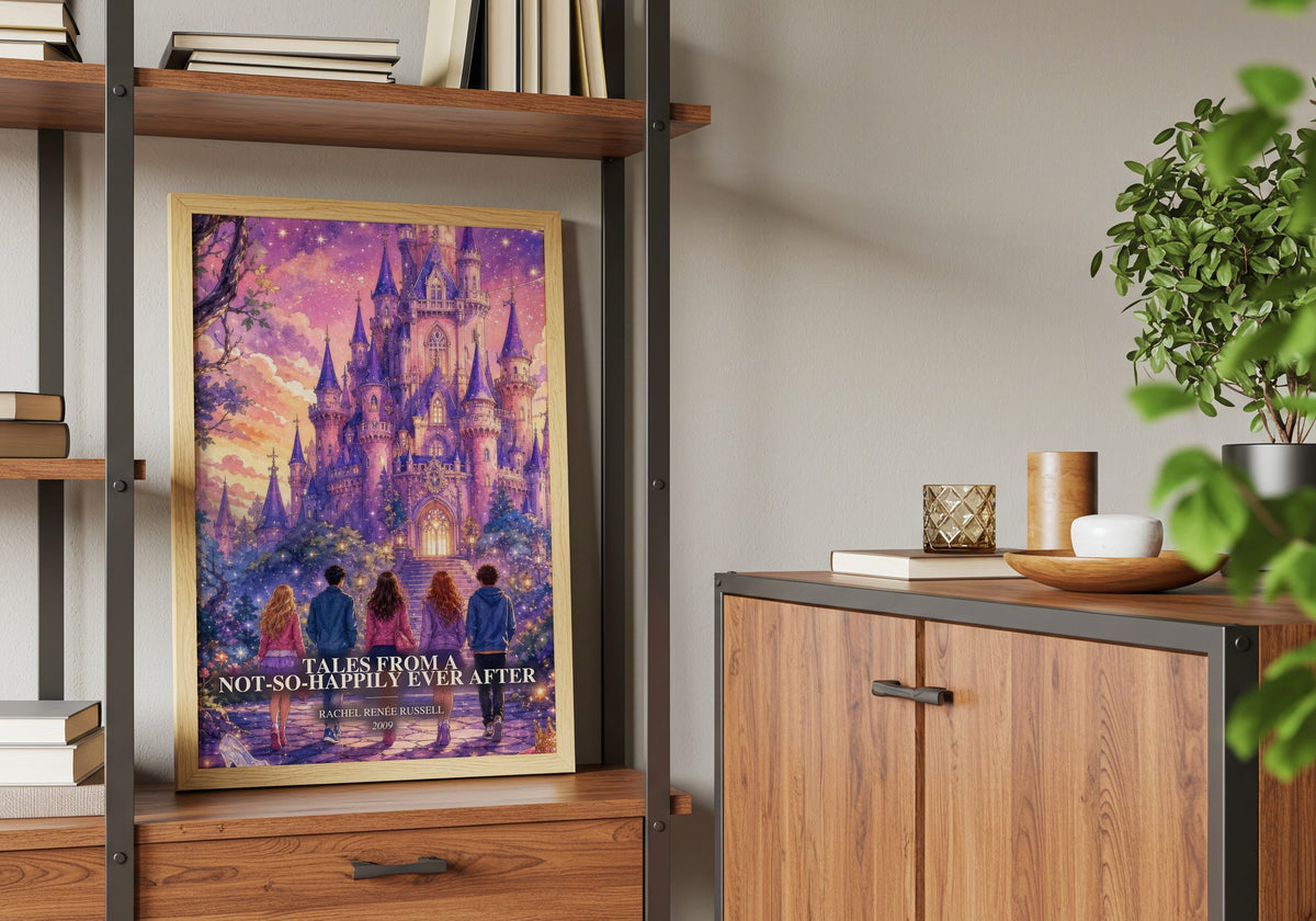 Tales from a Not-So-Happily Ever After book watercolour illustration paper finish options – matte satin gloss